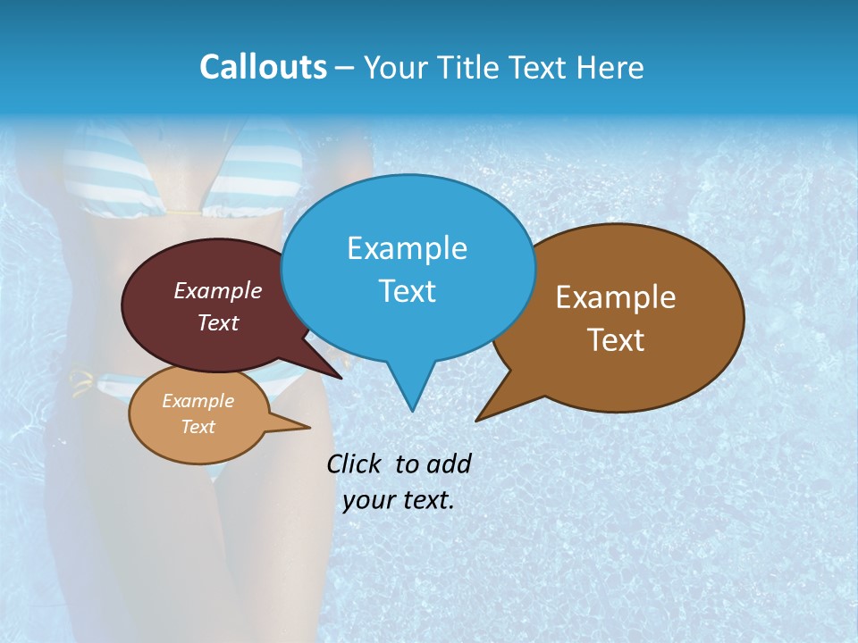 Straw Tanning Red PowerPoint Template