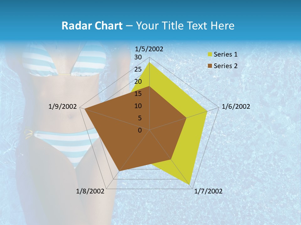 Straw Tanning Red PowerPoint Template
