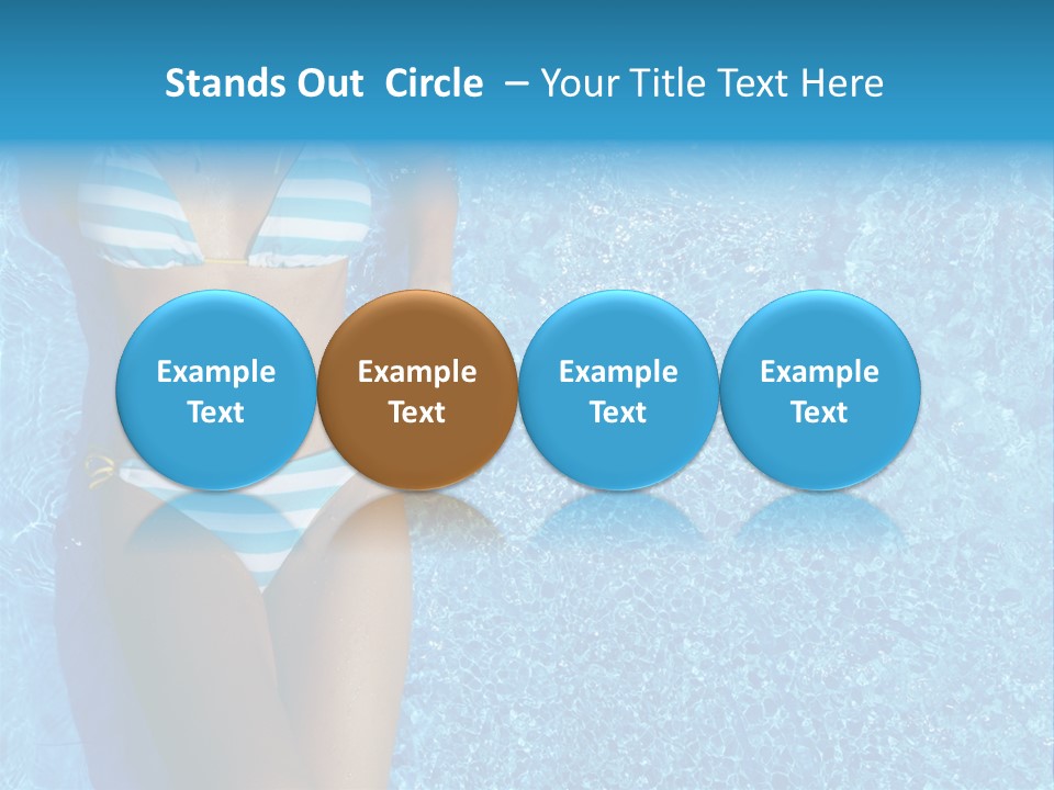 Straw Tanning Red PowerPoint Template