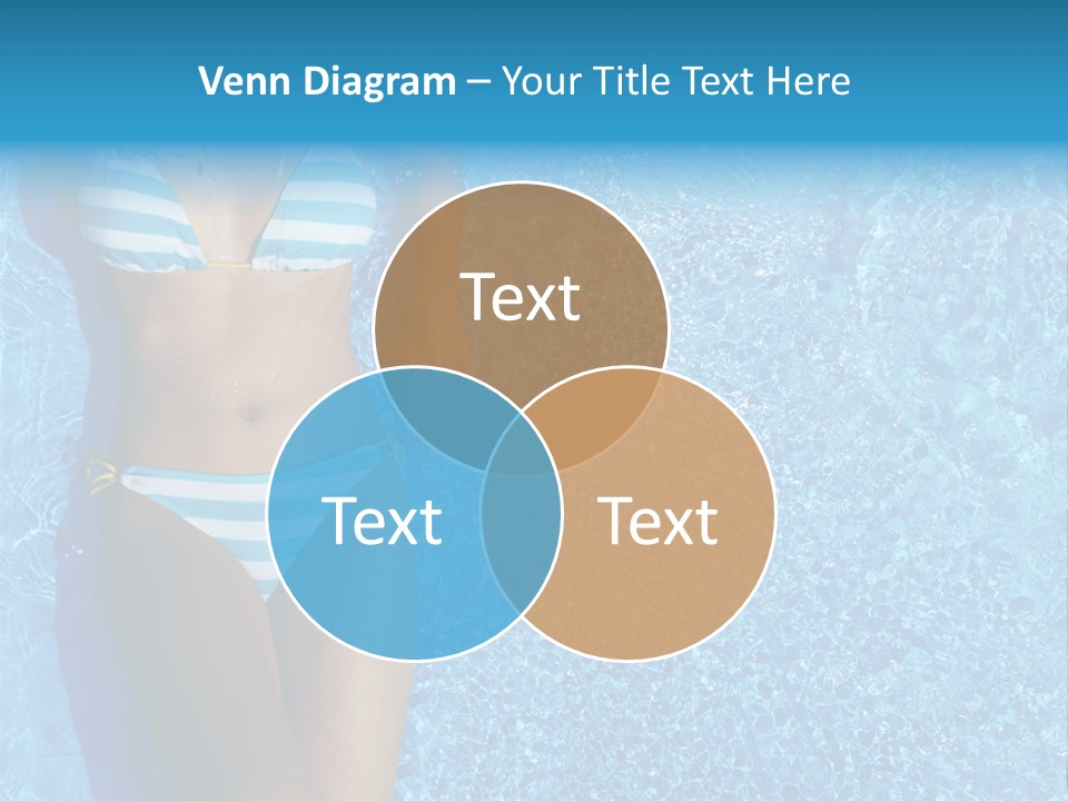 Straw Tanning Red PowerPoint Template