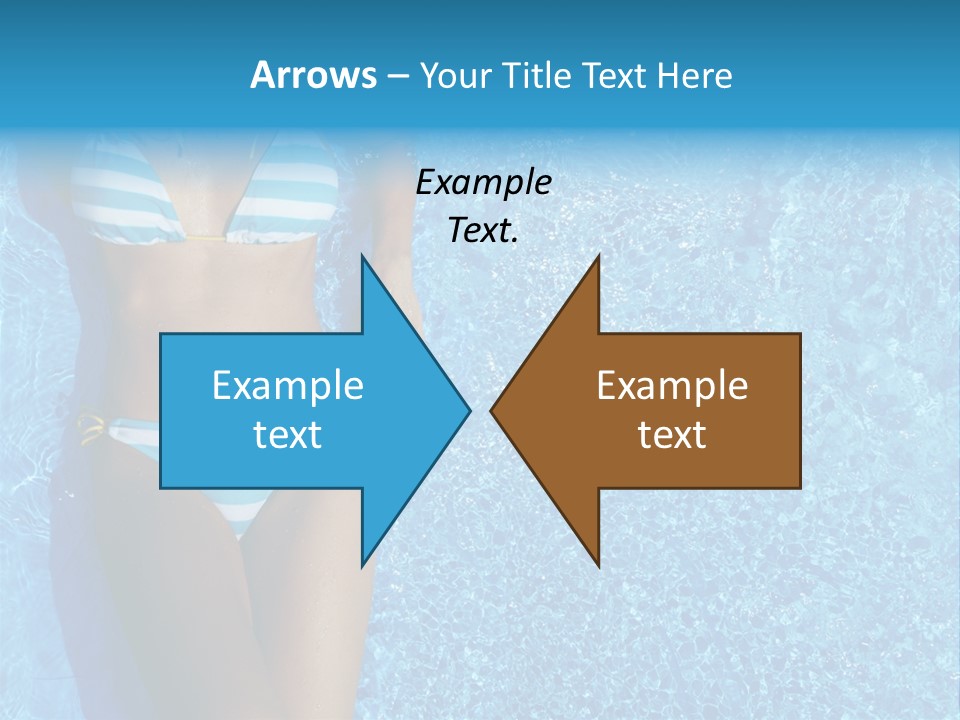 Straw Tanning Red PowerPoint Template