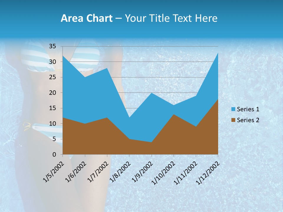 Straw Tanning Red PowerPoint Template