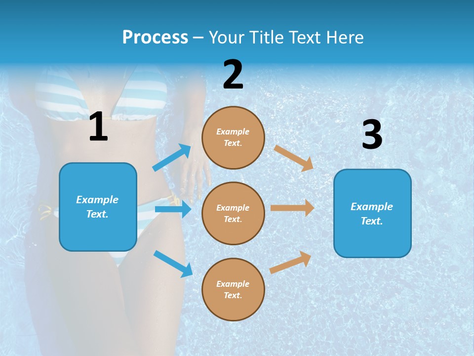 Straw Tanning Red PowerPoint Template