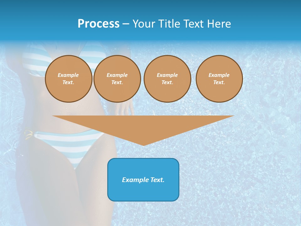 Straw Tanning Red PowerPoint Template