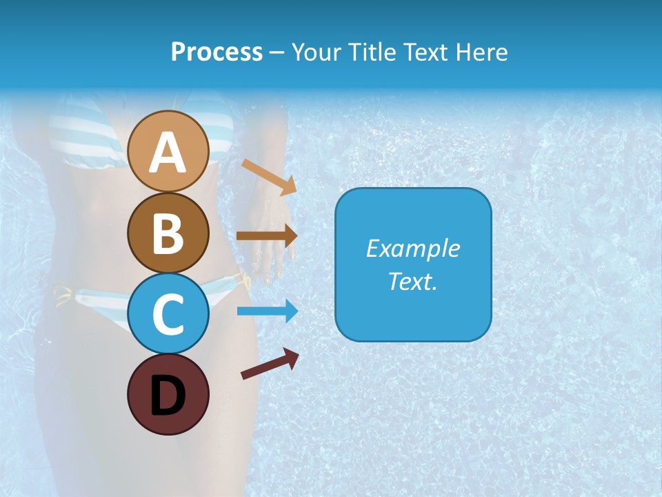 Straw Tanning Red PowerPoint Template