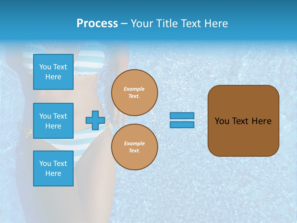 Straw Tanning Red PowerPoint Template