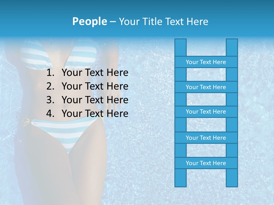 Straw Tanning Red PowerPoint Template