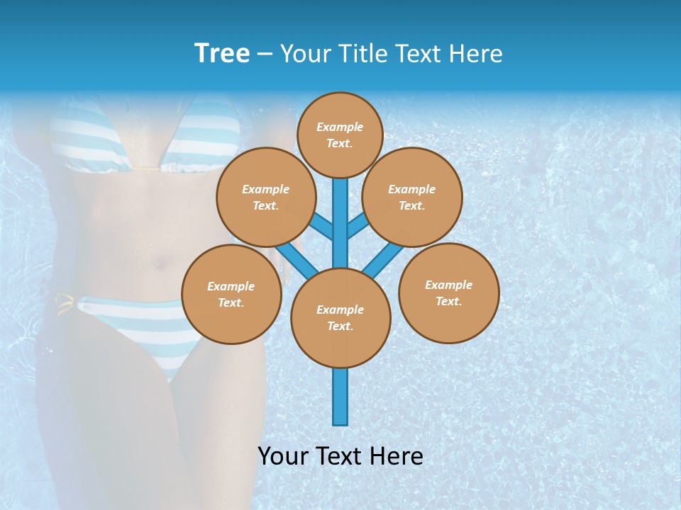 Straw Tanning Red PowerPoint Template