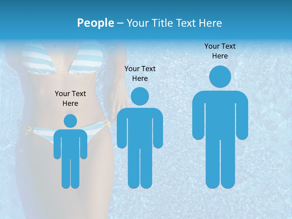 Straw Tanning Red PowerPoint Template