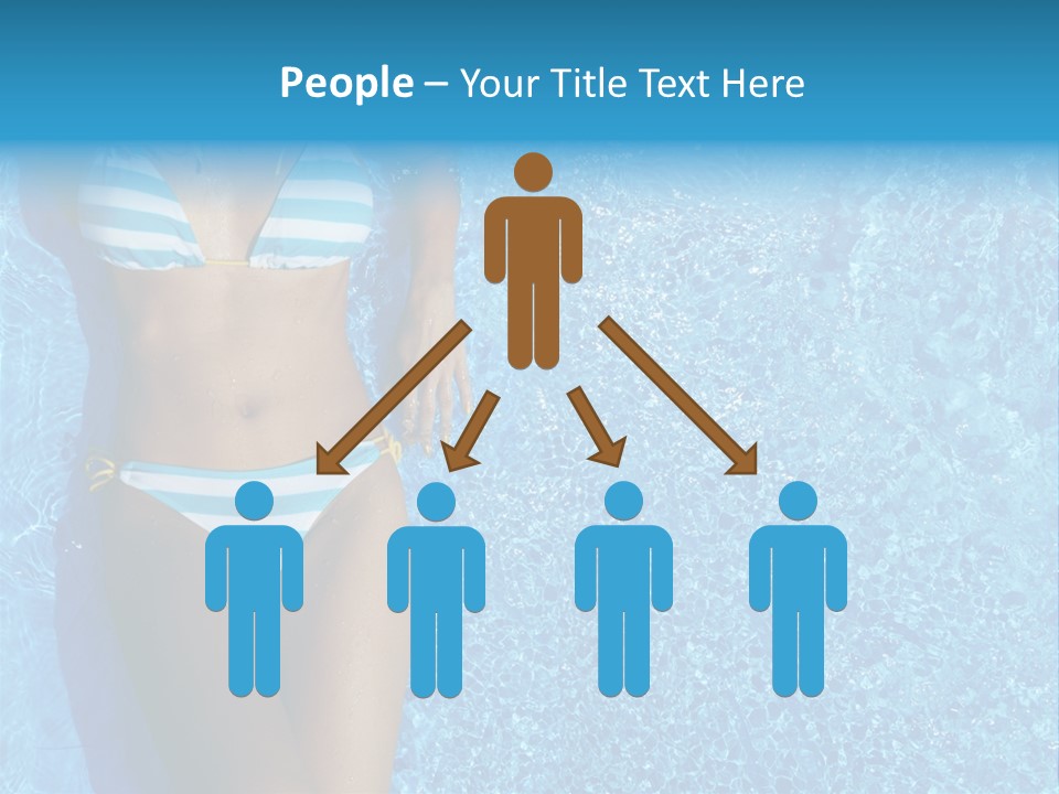 Straw Tanning Red PowerPoint Template