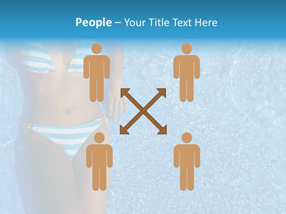 Straw Tanning Red PowerPoint Template