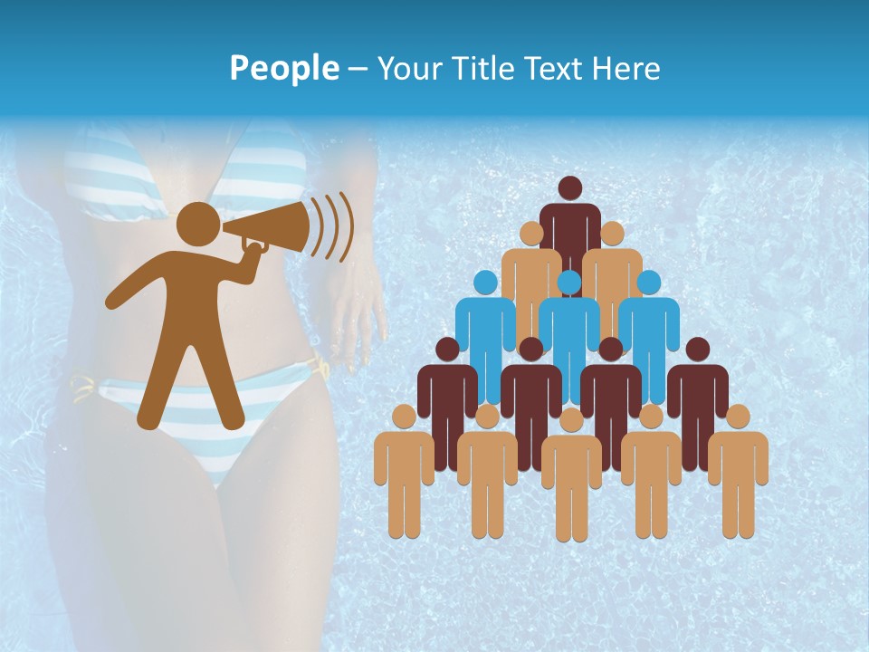 Straw Tanning Red PowerPoint Template