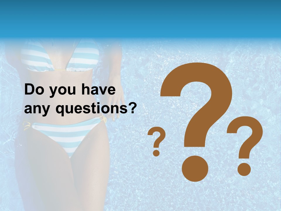 Straw Tanning Red PowerPoint Template