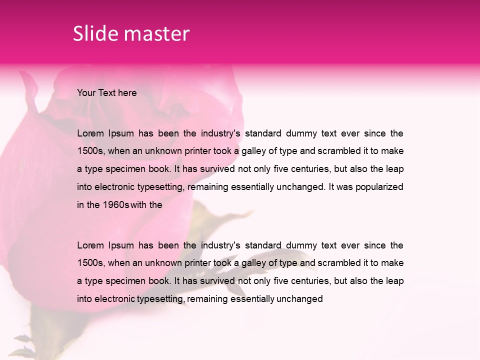 Blossom Wine Valentine PowerPoint Template