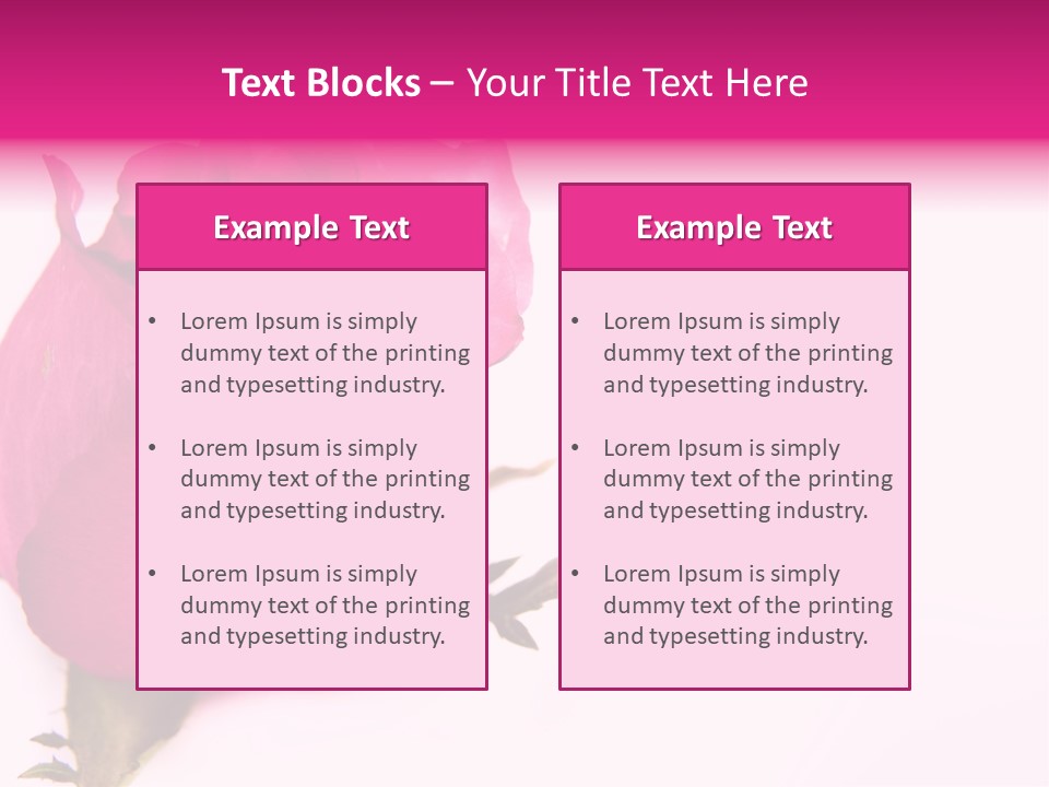 Blossom Wine Valentine PowerPoint Template