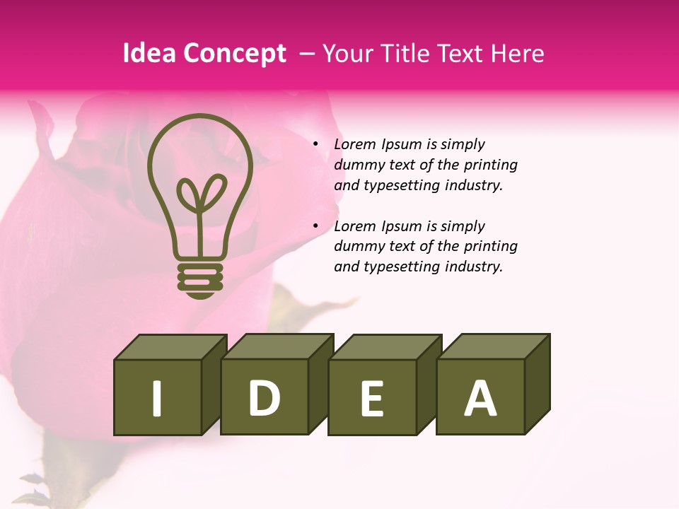 Blossom Wine Valentine PowerPoint Template