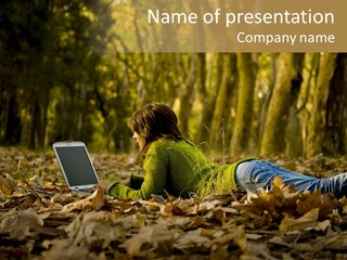 People Foliage Cute PowerPoint Template