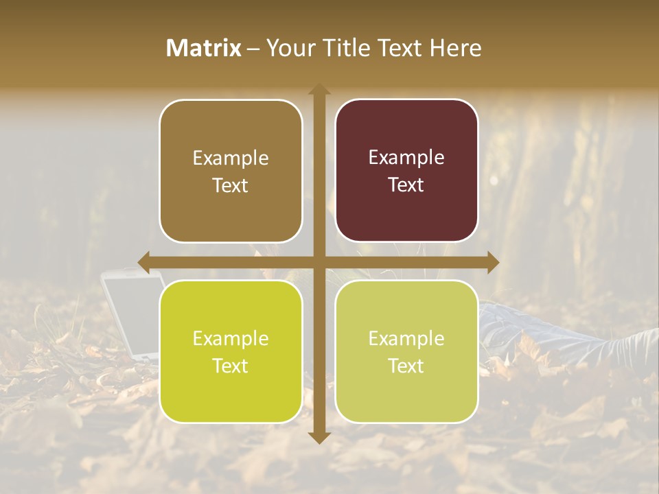 People Foliage Cute PowerPoint Template