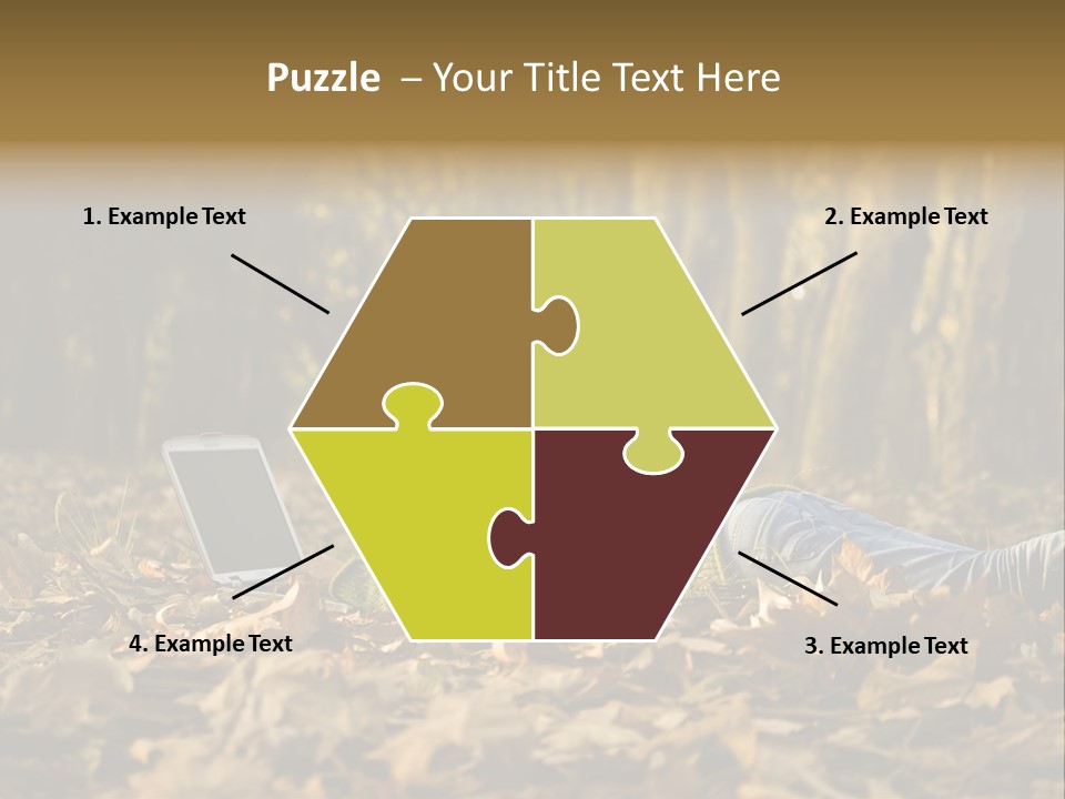 People Foliage Cute PowerPoint Template