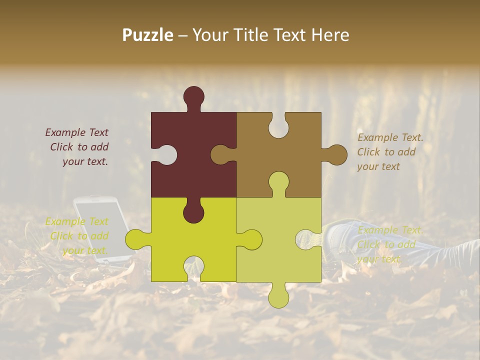 People Foliage Cute PowerPoint Template