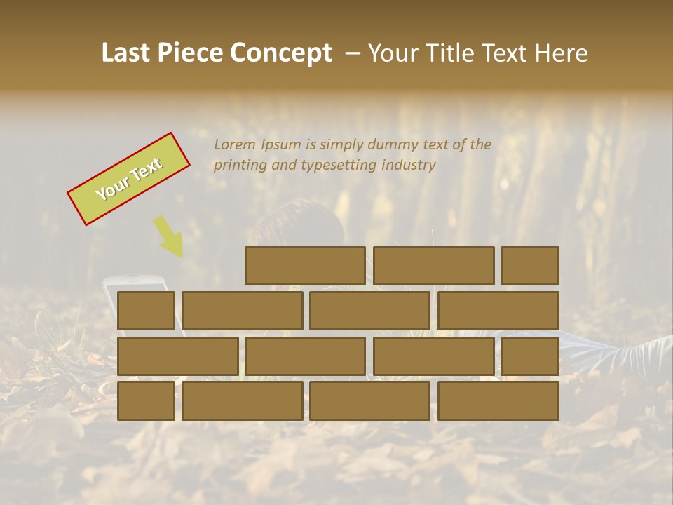 People Foliage Cute PowerPoint Template