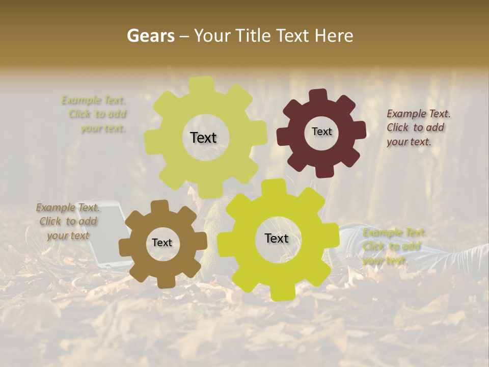 People Foliage Cute PowerPoint Template