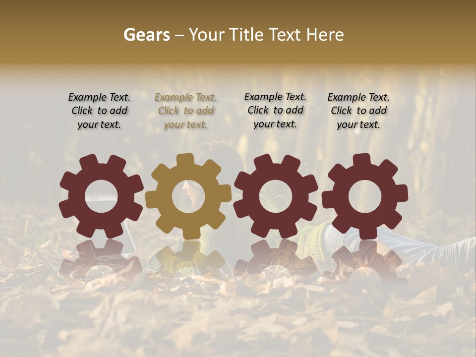 People Foliage Cute PowerPoint Template