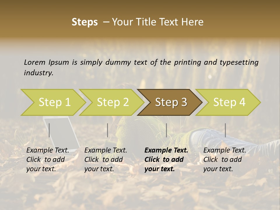 People Foliage Cute PowerPoint Template