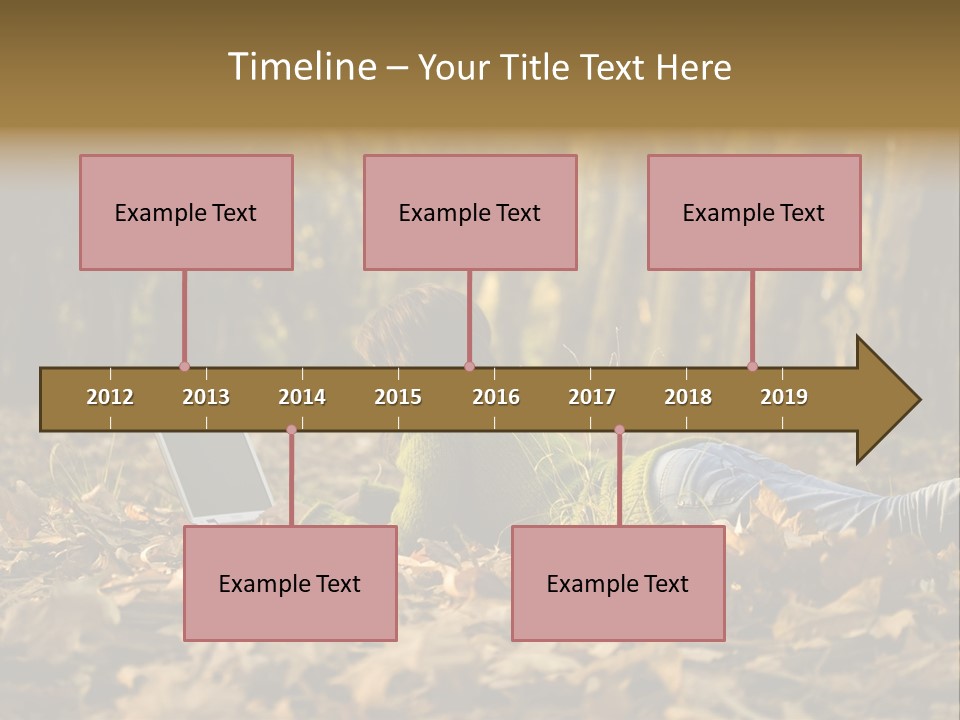 People Foliage Cute PowerPoint Template
