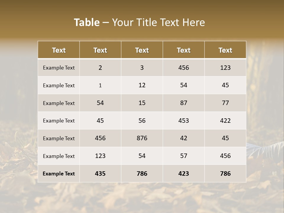 People Foliage Cute PowerPoint Template