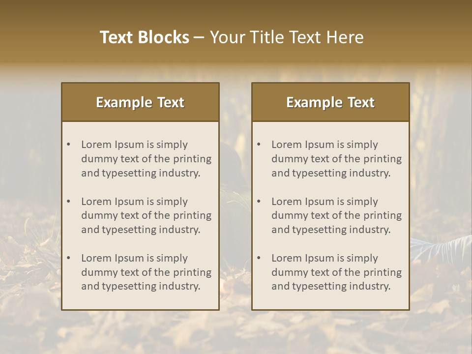 People Foliage Cute PowerPoint Template