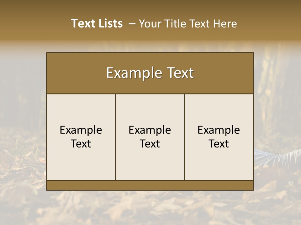 People Foliage Cute PowerPoint Template