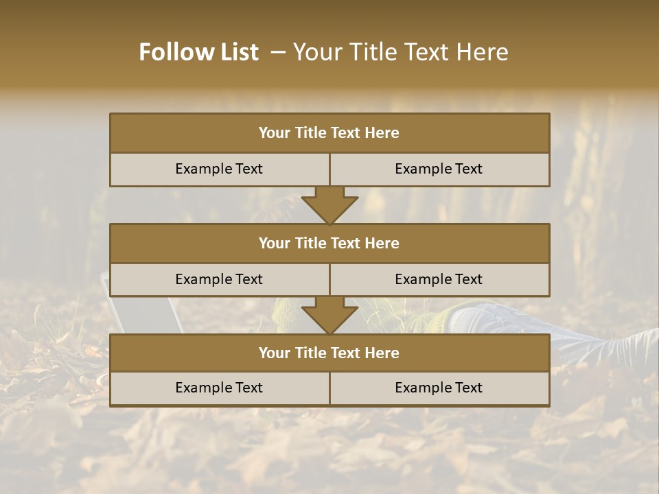 People Foliage Cute PowerPoint Template