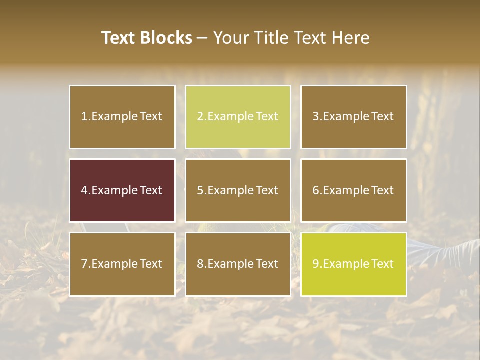 People Foliage Cute PowerPoint Template