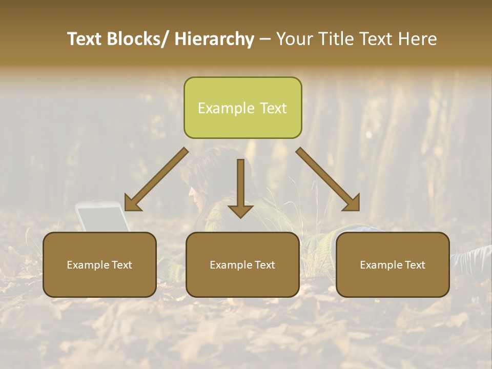 People Foliage Cute PowerPoint Template