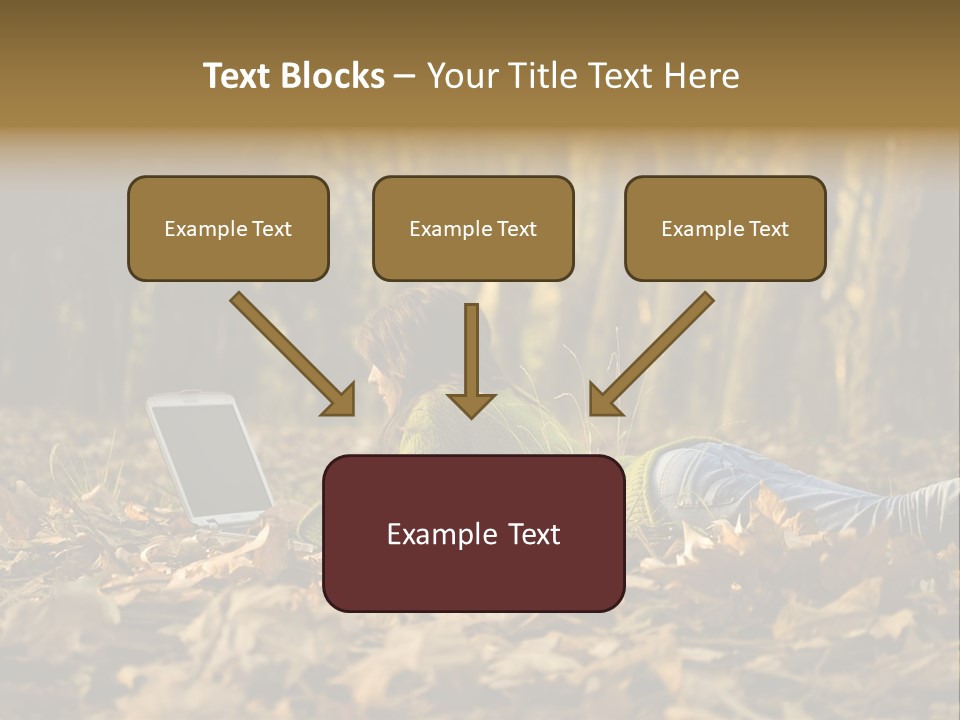 People Foliage Cute PowerPoint Template