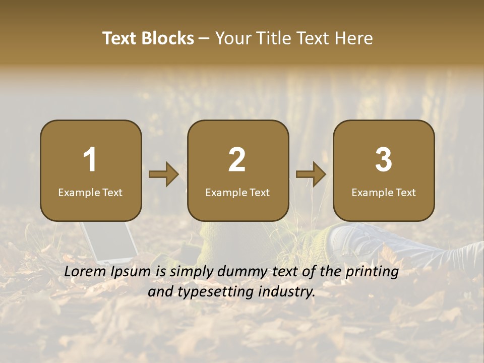 People Foliage Cute PowerPoint Template