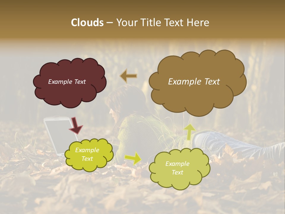 People Foliage Cute PowerPoint Template