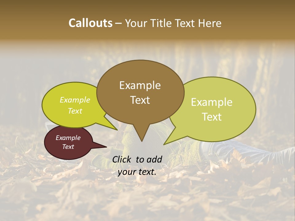 People Foliage Cute PowerPoint Template
