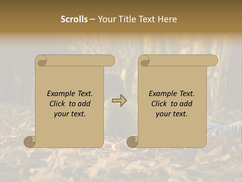 People Foliage Cute PowerPoint Template