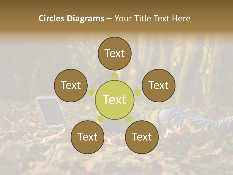 People Foliage Cute PowerPoint Template