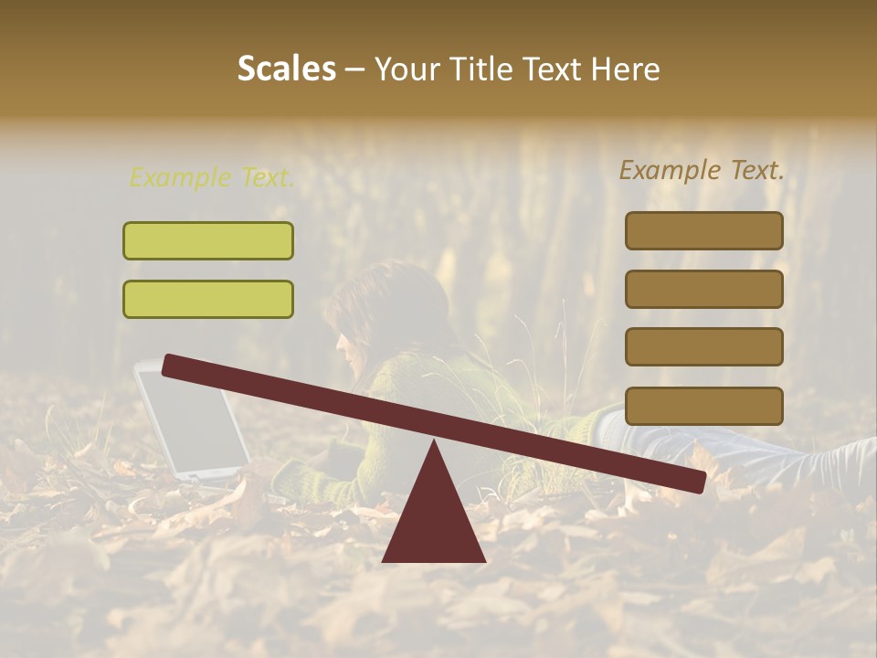 People Foliage Cute PowerPoint Template