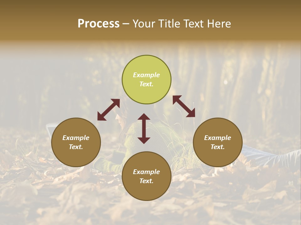 People Foliage Cute PowerPoint Template