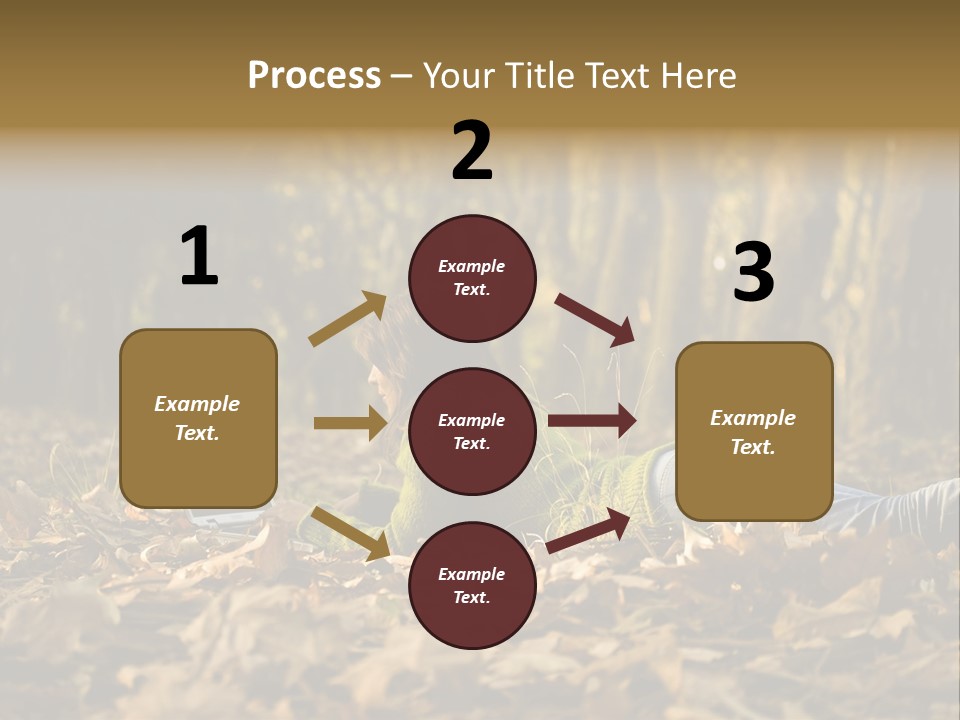 People Foliage Cute PowerPoint Template