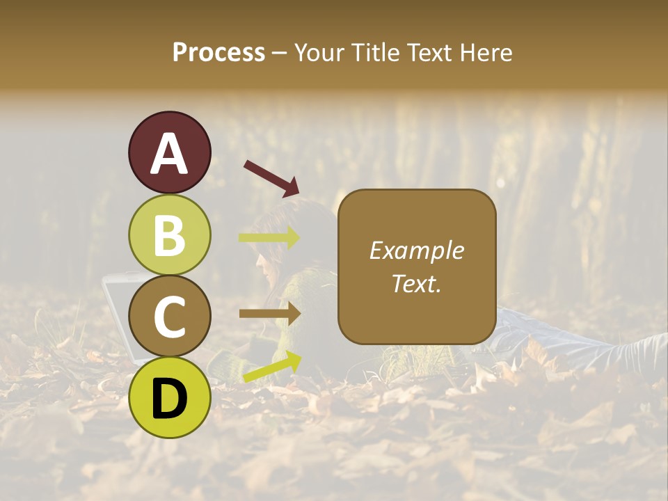 People Foliage Cute PowerPoint Template