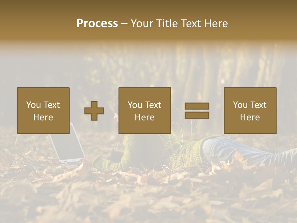 People Foliage Cute PowerPoint Template