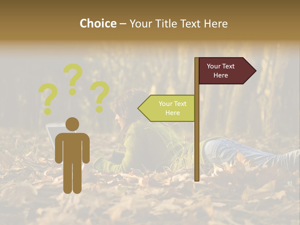 People Foliage Cute PowerPoint Template