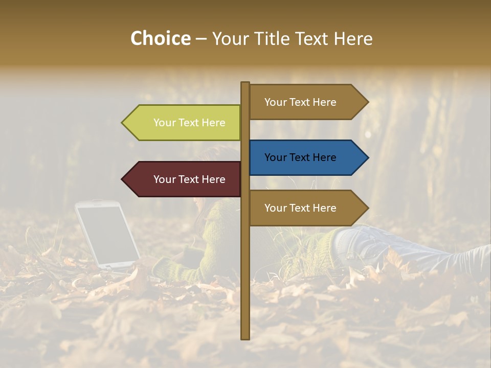 People Foliage Cute PowerPoint Template