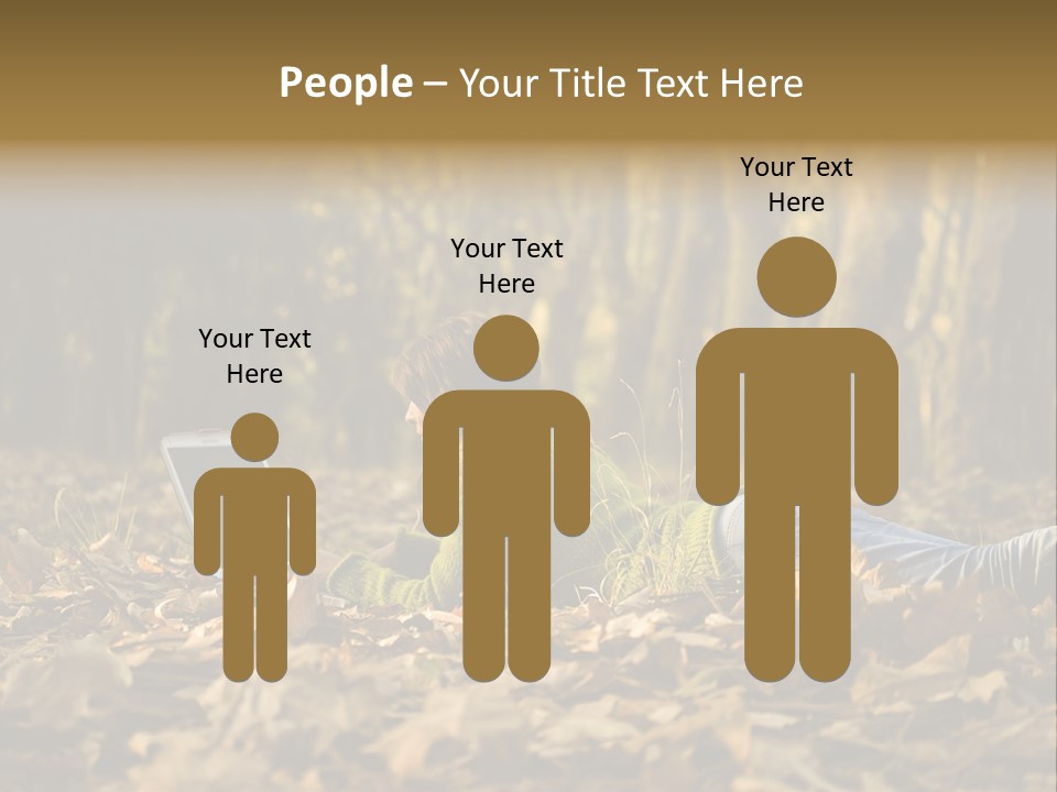 People Foliage Cute PowerPoint Template