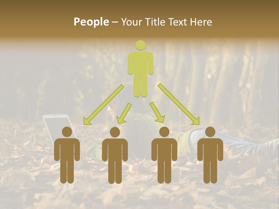 People Foliage Cute PowerPoint Template